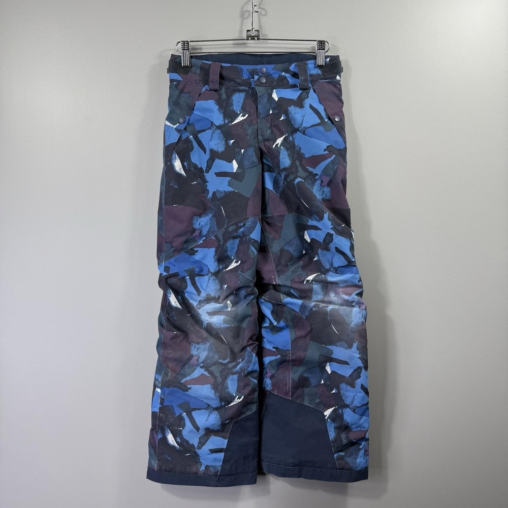 Patagonia Snow Pants Kids 10 Multicolor Camo H2No Insulated Ski Winter